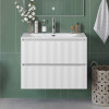 BelBagno Тумба с раковиной Uno mini 80 подвесная Bianco Opaco с раковиной BB-8099-3-80