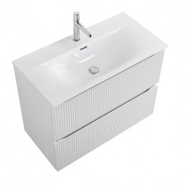 BelBagno Тумба с раковиной Uno mini 80 подвесная Bianco Opaco с раковиной BB-8099-3-80