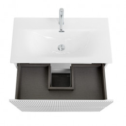 BelBagno Тумба с раковиной Uno mini 80 подвесная Bianco Opaco с раковиной BB-8099-3-80