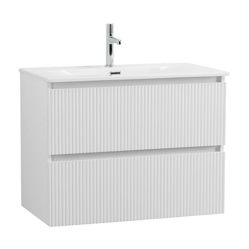 BelBagno Тумба с раковиной Uno mini 80 подвесная Bianco Opaco с раковиной BB-8099-3-80