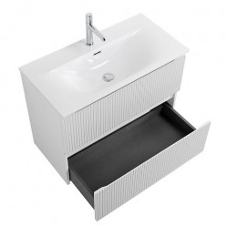 BelBagno Тумба с раковиной Uno mini 80 подвесная Bianco Opaco с раковиной BB-8099-3-80