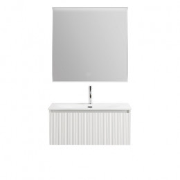 BelBagno Тумба с раковиной Uno 80 подвесная Bianco Opaco с раковиной BB-8099-3-80