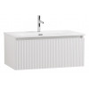 BelBagno Тумба с раковиной Uno 80 подвесная Bianco Opaco с раковиной BB-8099-3-80