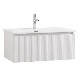 BelBagno Тумба с раковиной Uno 80 подвесная Bianco Opaco с раковиной BB-8099-3-80
