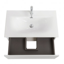 BelBagno Тумба с раковиной Uno 80 подвесная Bianco Opaco с раковиной BB-8099-3-80