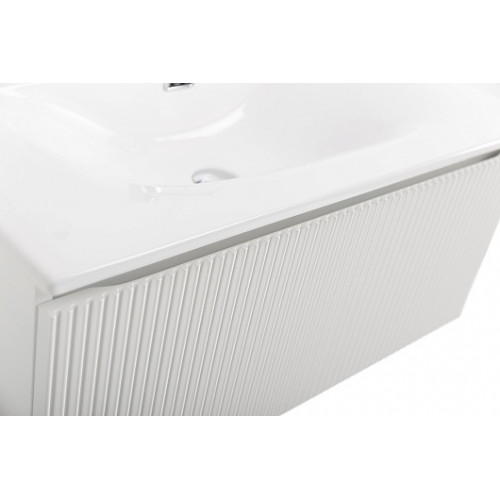 BelBagno Тумба с раковиной Uno 80 подвесная Bianco Opaco с раковиной BB-8099-3-80