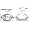 Мойка кухонная GranFest Corner GF-C1040E иней