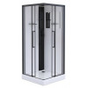 Esbano Душевая кабина ESM-100CKR 100x100 профиль чёрный