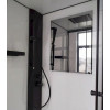 Esbano Душевая кабина ESM-100CKR 100x100 профиль чёрный