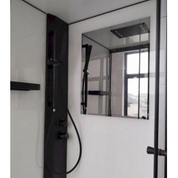 Esbano Душевая кабина ESM-100CKR 100x100 профиль чёрный