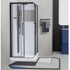 Esbano Душевая кабина ESM-100CKR 100x100 профиль чёрный