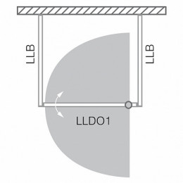 Roltechnik Душевая стенка LLB/750 transparent