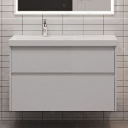 Aquanet Мебель для ванной Nova Lite 2.0 90 L подвесная белая