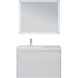 Aquanet Мебель для ванной Nova Lite 2.0 90 L подвесная белая