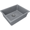 Мойка для кухни Paulmark Lumi UNI LU55-GRM 55.5x46 серый металлик