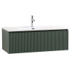 BelBagno Тумба с раковиной Uno 100 с 1 ящиком подвесная Еловый матовый с раковиной BB-8099-100