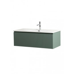 BelBagno Тумба с раковиной Uno 100 с 1 ящиком подвесная Еловый матовый с раковиной BB-8099-100