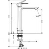 Смеситель для раковины Hansgrohe Rebris S 240 CoolStart 72580000 хром