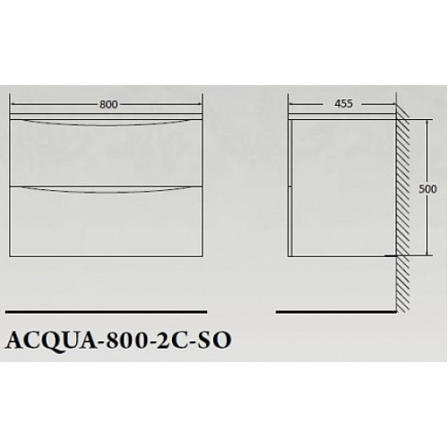 BelBagno Мебель для ванной ACQUA 800 Rovere Nature Grigio, TCH