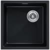 Мойка для кухни Paulmark Lumi UNI-SKEW LU45SK-BLM 45.5x44 черный металлик