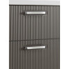 BelBagno Тумба с раковиной Due 50 подвесная Оружейная сталь ручки Хром полированный