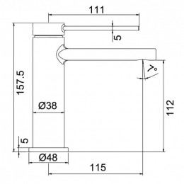 Смеситель для раковины Frap F1067-6 черный