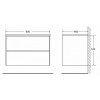 BelBagno Тумба с раковиной PIETRA 800 Stucco Cemento