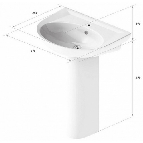 Sanita Luxe Умывальник "Classic luxe"