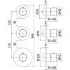 Смеситель с термостатом Paffoni Modular Box MDE018HGSP 285927 золото