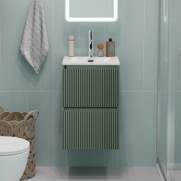 BelBagno Тумба с раковиной Uno mini 40 подвесная Еловый матовый с раковиной BB-8099-3-40