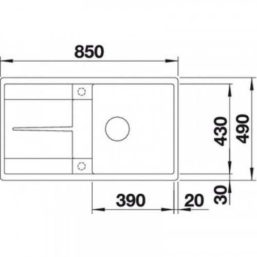 Мойка Blanco Metra 5 S-F 519104 кофе