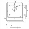Мойка кухонная Iddis Strit STR48P0i77 48,5 х 48,5 см полированная