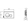 Клавиша смыва Jacob Delafon E20859-00-MWH 257345 белый