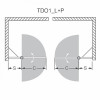 Roltechnik Душевая дверь "TDO1 1200" silver