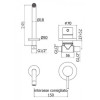 Смеситель для раковины Paffoni Light LIG007ST70 сталь