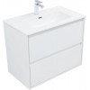 Aquanet Тумба с раковиной Милан 80 Flat подвесная белая