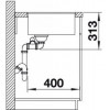 Кухонная мойка Blanco Subline 340/160-F, темная скала
