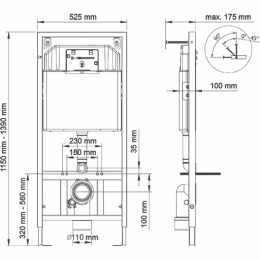 Инсталляция для унитаза Berges Novum 040243 с клавишей S3 хром