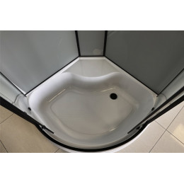Royal Bath Душевая кабина FATO RB 90CK-TG-BL 90x90 стекло прозрачное профиль черный матовый
