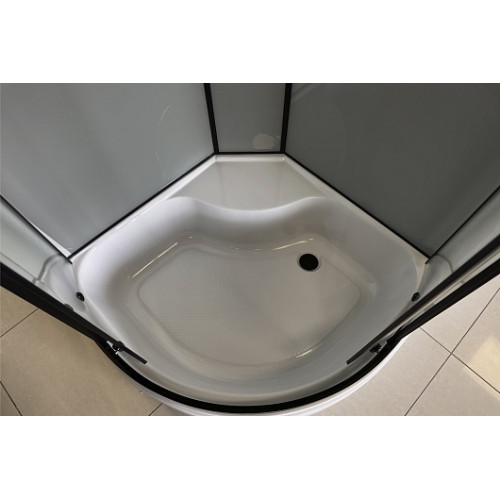 Royal Bath Душевая кабина FATO RB 90CK-TG-BL 90x90 стекло прозрачное профиль черный матовый