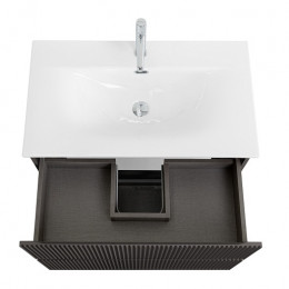 BelBagno Тумба с раковиной Uno 80 подвесная Темно-Серый матовый с раковиной BB-8099-80