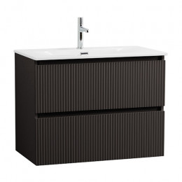 BelBagno Тумба с раковиной Uno 80 подвесная Темно-Серый матовый с раковиной BB-8099-80
