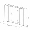 BelBagno Зеркало-шкаф MARINO-SPC-1000/750-2A-BL-P Bianco Lucido