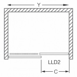 Roltechnik Душевая дверь LLD2/1000 intima раздвижная
