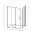 Royal Bath Душевой уголок RB HPD-C 100х115х185