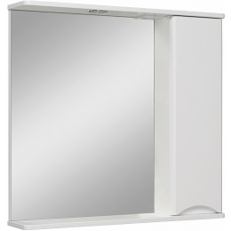 Runo Зеркальный шкаф Афина 80 R белый