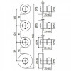 Смеситель с термостатом Paffoni Modular Box MDE019NO 285597 черный матовый