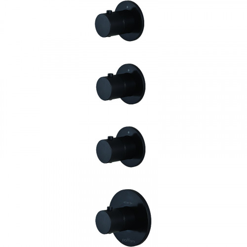 Смеситель с термостатом Paffoni Modular Box MDE019NO 285597 черный матовый