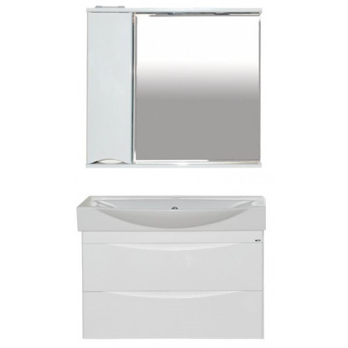 Misty Мебель для ванной Элвис 85 L подвесная белая