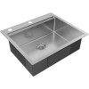 Мойка для кухни Paulmark Brim-Pro PM705951-BS 59x51 брашированная сталь